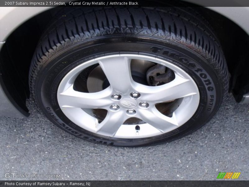 Crystal Gray Metallic / Anthracite Black 2007 Subaru Impreza 2.5i Sedan