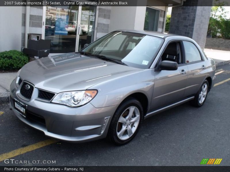 Crystal Gray Metallic / Anthracite Black 2007 Subaru Impreza 2.5i Sedan