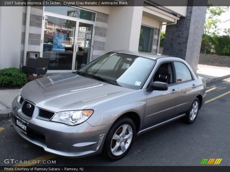 Crystal Gray Metallic / Anthracite Black 2007 Subaru Impreza 2.5i Sedan