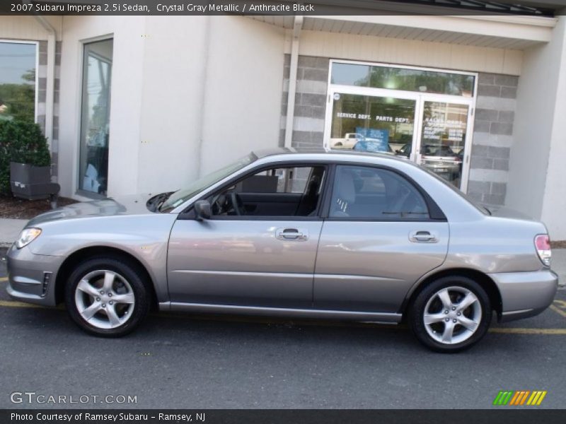 Crystal Gray Metallic / Anthracite Black 2007 Subaru Impreza 2.5i Sedan