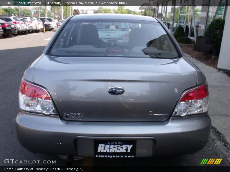 Crystal Gray Metallic / Anthracite Black 2007 Subaru Impreza 2.5i Sedan