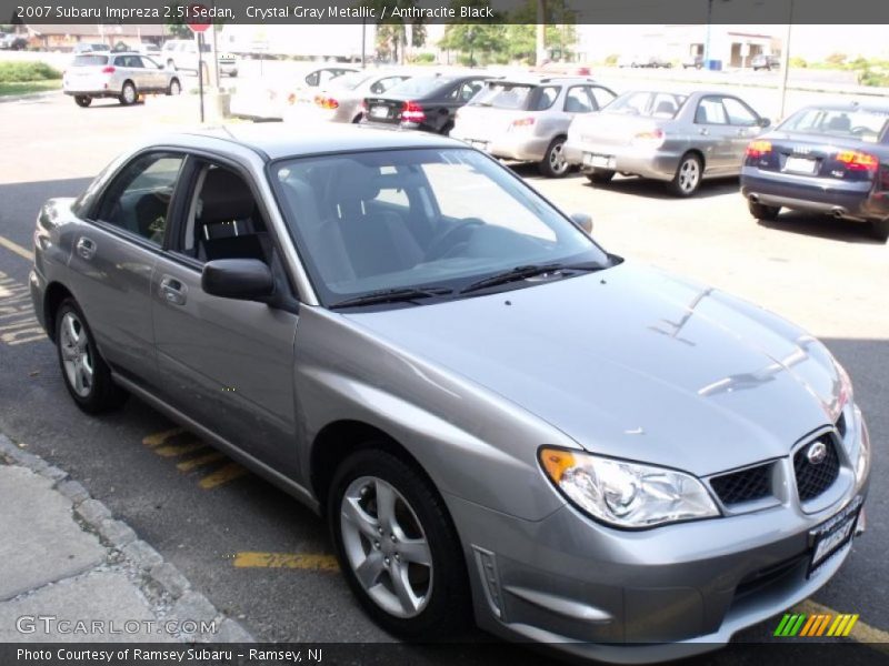 Crystal Gray Metallic / Anthracite Black 2007 Subaru Impreza 2.5i Sedan