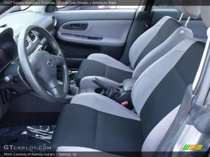 Crystal Gray Metallic / Anthracite Black 2007 Subaru Impreza 2.5i Sedan