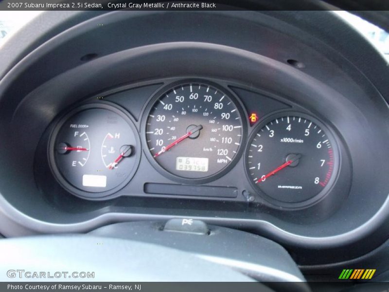 Crystal Gray Metallic / Anthracite Black 2007 Subaru Impreza 2.5i Sedan