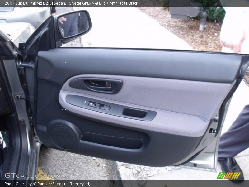 Crystal Gray Metallic / Anthracite Black 2007 Subaru Impreza 2.5i Sedan