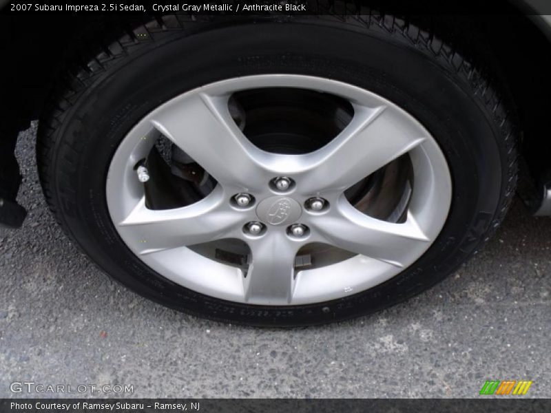 Crystal Gray Metallic / Anthracite Black 2007 Subaru Impreza 2.5i Sedan