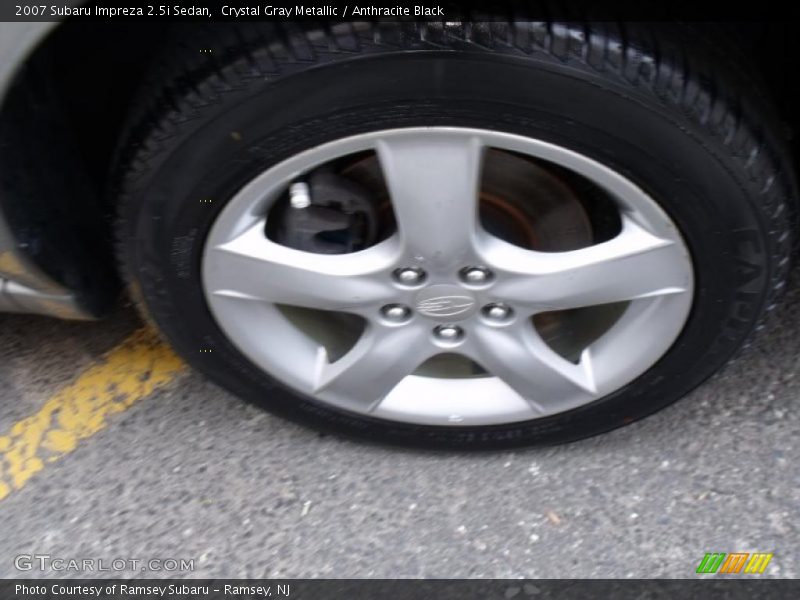 Crystal Gray Metallic / Anthracite Black 2007 Subaru Impreza 2.5i Sedan