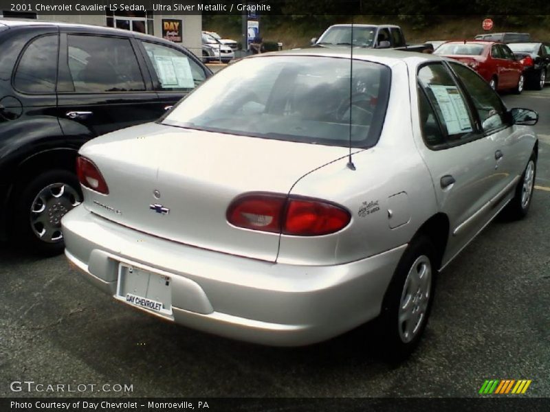Ultra Silver Metallic / Graphite 2001 Chevrolet Cavalier LS Sedan