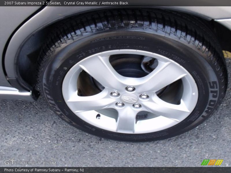 Crystal Gray Metallic / Anthracite Black 2007 Subaru Impreza 2.5i Sedan