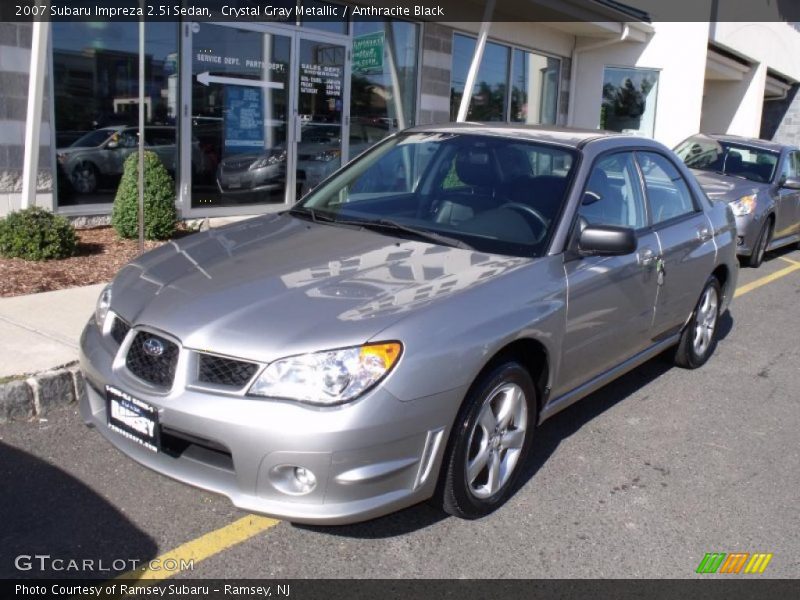 Crystal Gray Metallic / Anthracite Black 2007 Subaru Impreza 2.5i Sedan