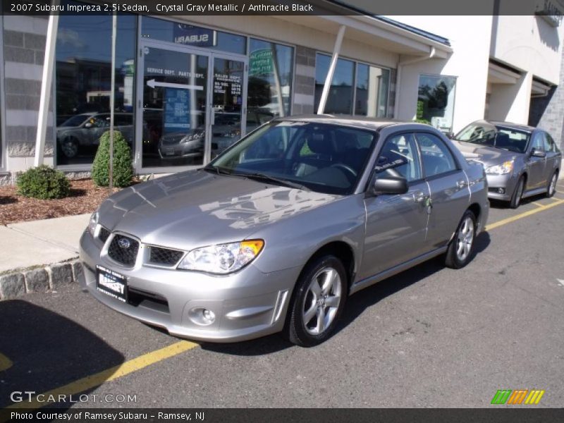 Crystal Gray Metallic / Anthracite Black 2007 Subaru Impreza 2.5i Sedan