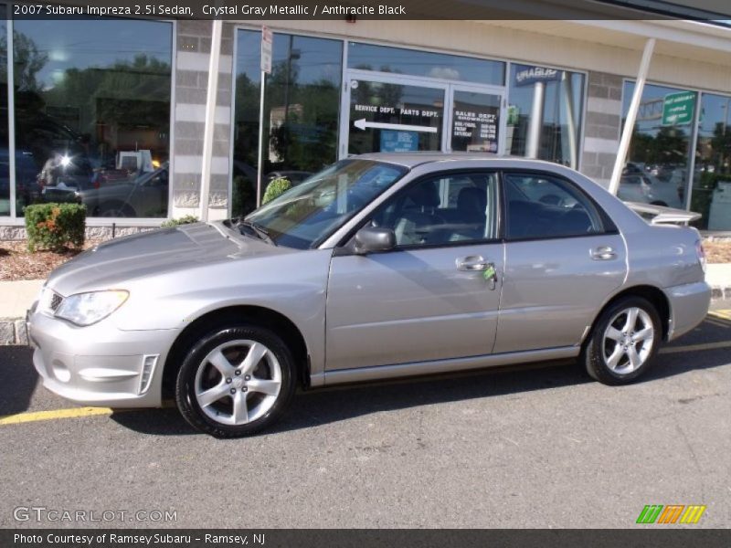 Crystal Gray Metallic / Anthracite Black 2007 Subaru Impreza 2.5i Sedan