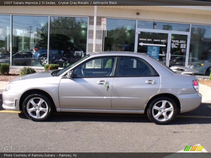Crystal Gray Metallic / Anthracite Black 2007 Subaru Impreza 2.5i Sedan