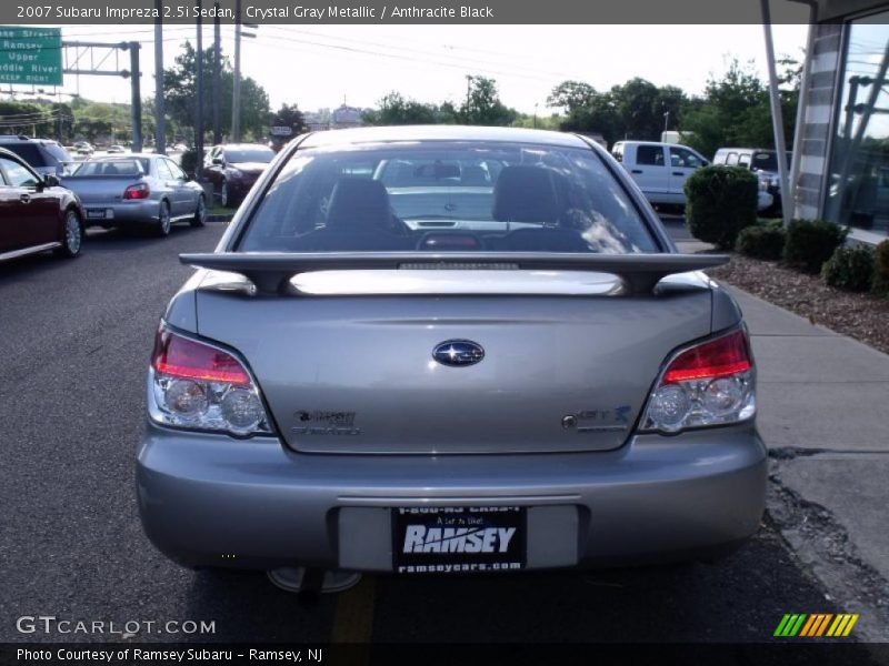 Crystal Gray Metallic / Anthracite Black 2007 Subaru Impreza 2.5i Sedan