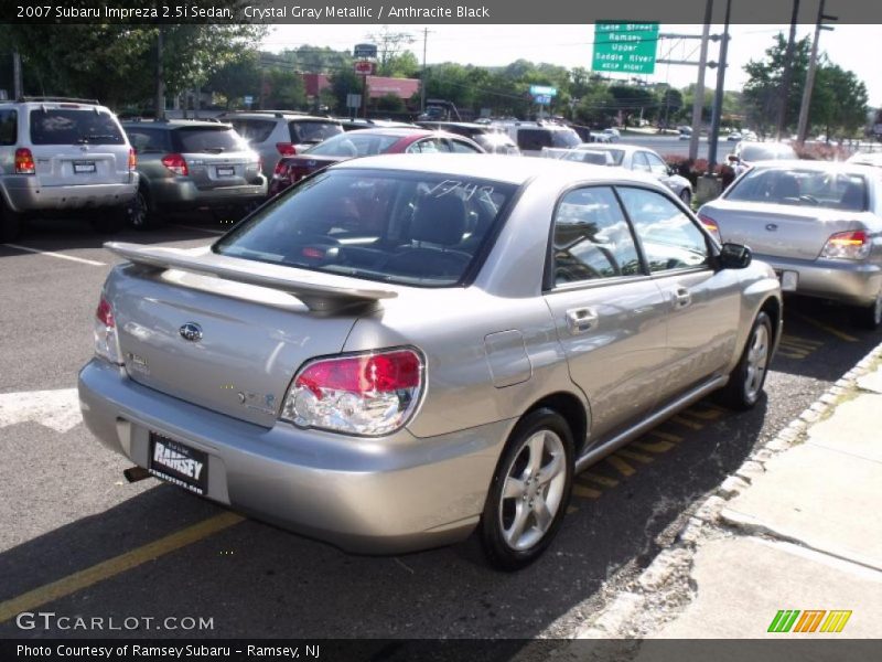 Crystal Gray Metallic / Anthracite Black 2007 Subaru Impreza 2.5i Sedan