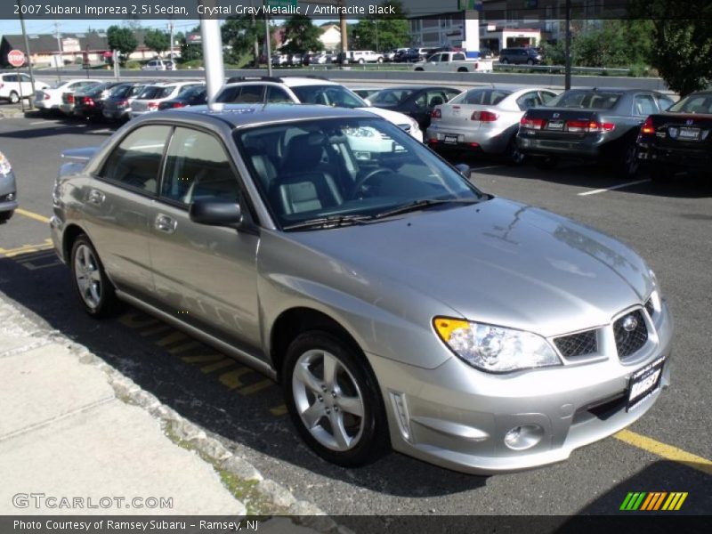 Crystal Gray Metallic / Anthracite Black 2007 Subaru Impreza 2.5i Sedan