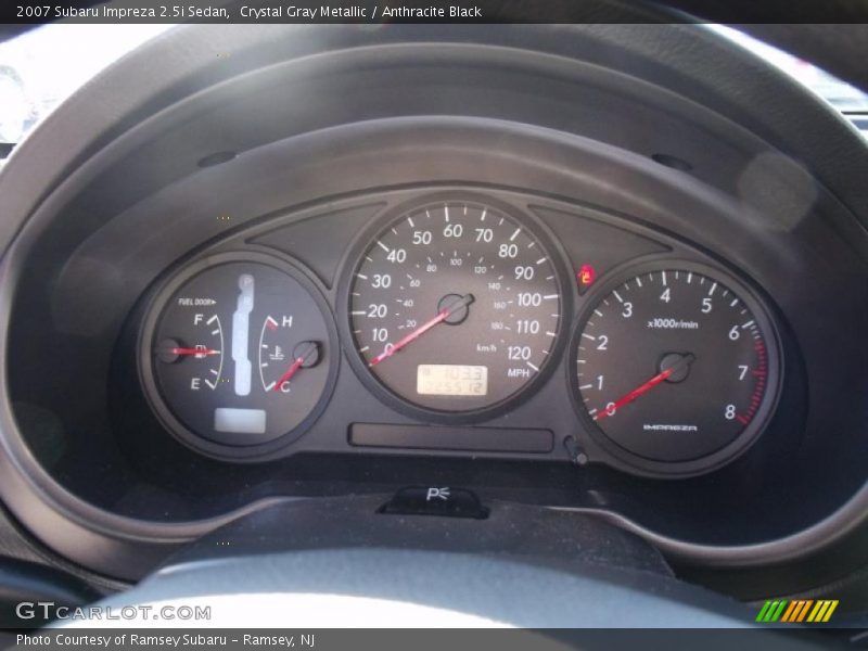 Crystal Gray Metallic / Anthracite Black 2007 Subaru Impreza 2.5i Sedan
