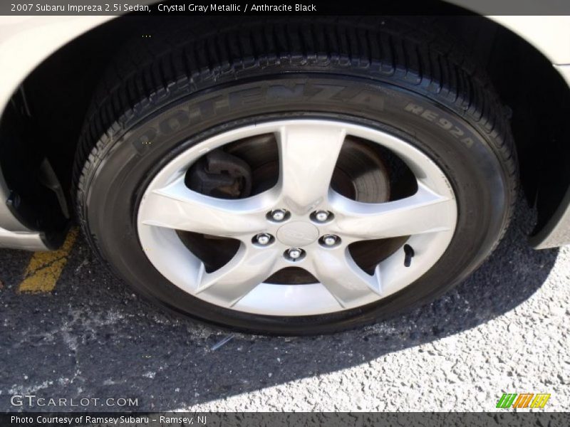 Crystal Gray Metallic / Anthracite Black 2007 Subaru Impreza 2.5i Sedan