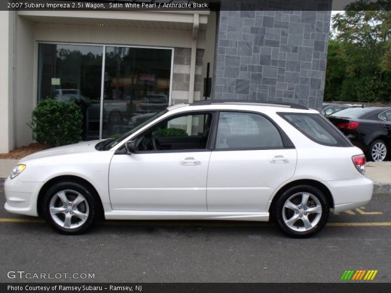 Satin White Pearl / Anthracite Black 2007 Subaru Impreza 2.5i Wagon