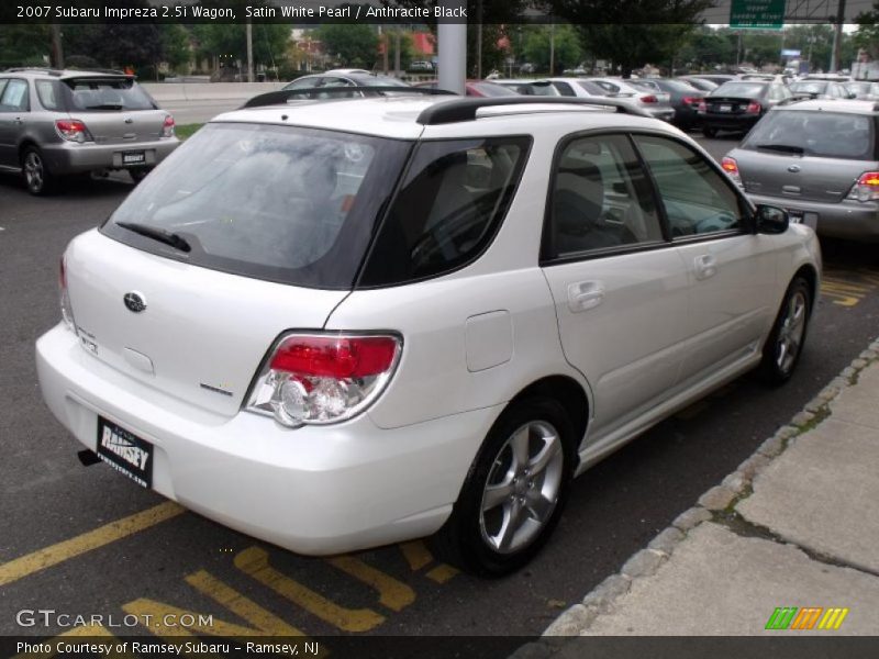 Satin White Pearl / Anthracite Black 2007 Subaru Impreza 2.5i Wagon