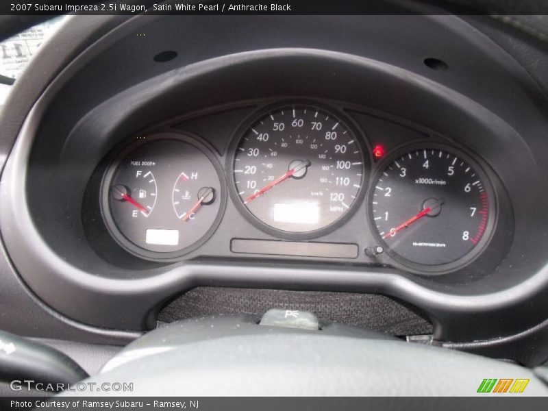 Satin White Pearl / Anthracite Black 2007 Subaru Impreza 2.5i Wagon