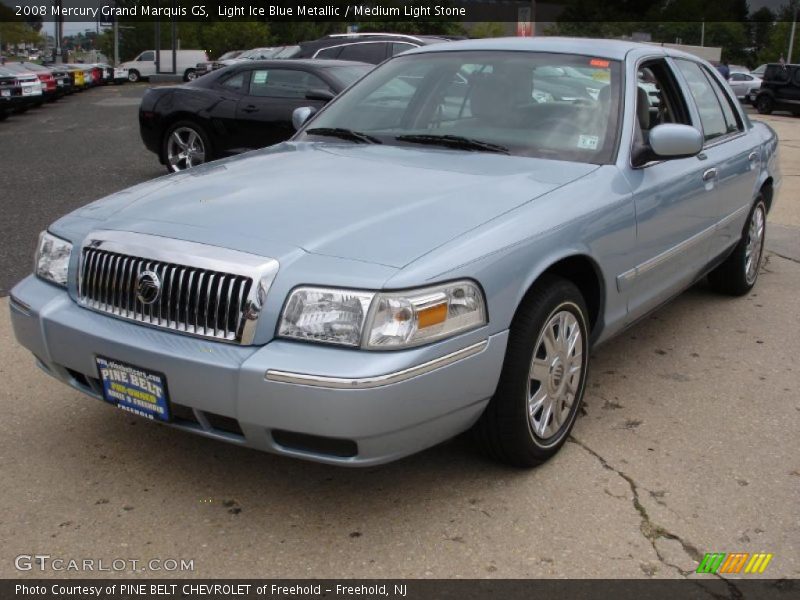 Light Ice Blue Metallic / Medium Light Stone 2008 Mercury Grand Marquis GS