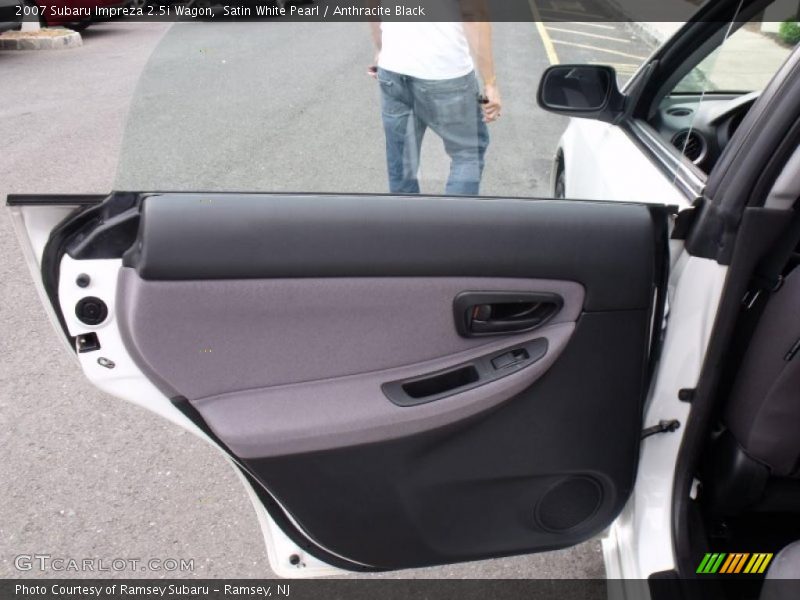Satin White Pearl / Anthracite Black 2007 Subaru Impreza 2.5i Wagon