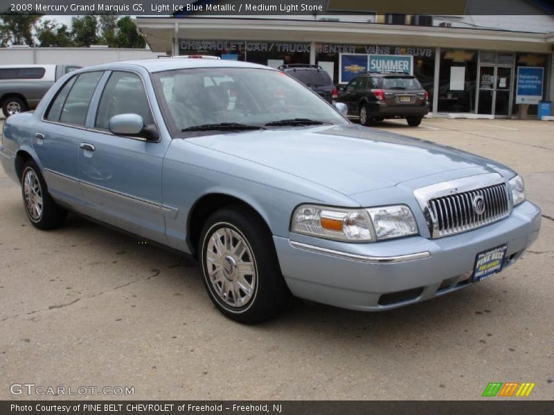Light Ice Blue Metallic / Medium Light Stone 2008 Mercury Grand Marquis GS
