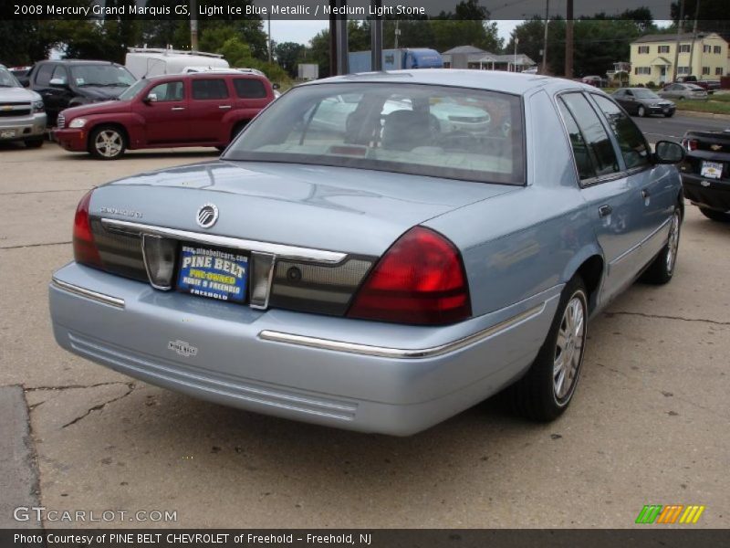 Light Ice Blue Metallic / Medium Light Stone 2008 Mercury Grand Marquis GS