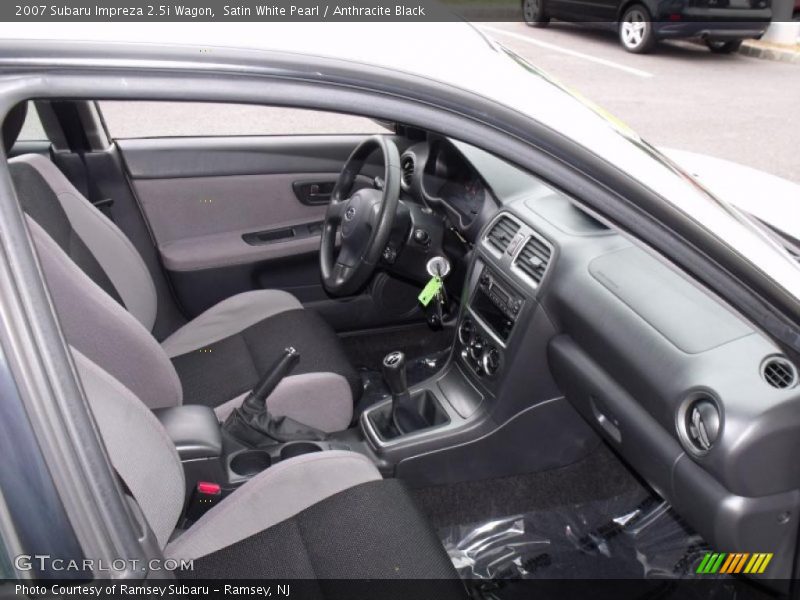 Satin White Pearl / Anthracite Black 2007 Subaru Impreza 2.5i Wagon
