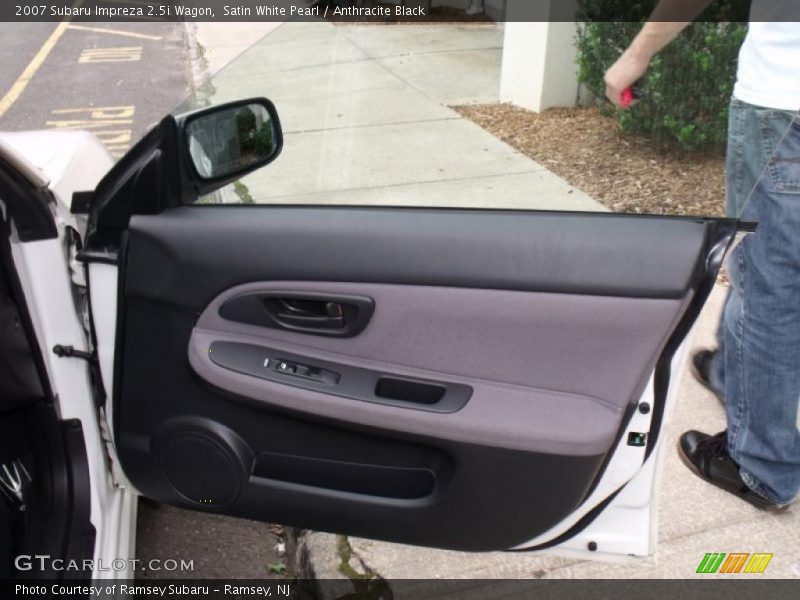 Satin White Pearl / Anthracite Black 2007 Subaru Impreza 2.5i Wagon