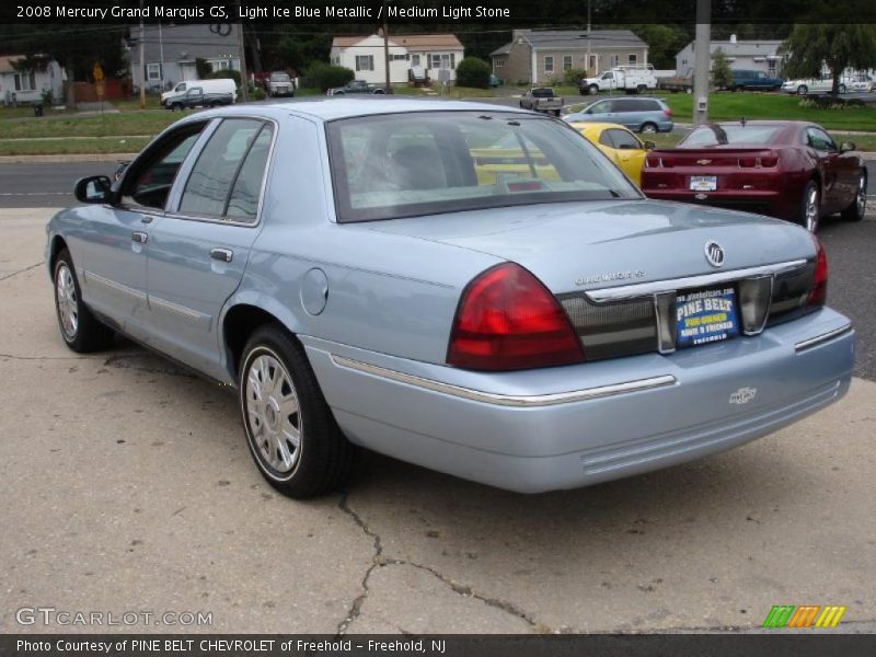 Light Ice Blue Metallic / Medium Light Stone 2008 Mercury Grand Marquis GS