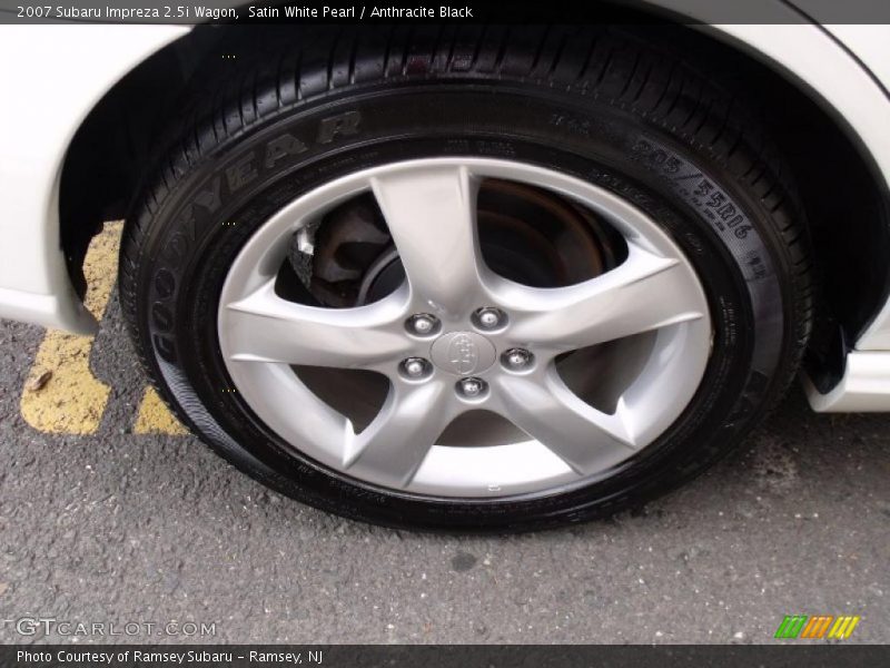 Satin White Pearl / Anthracite Black 2007 Subaru Impreza 2.5i Wagon
