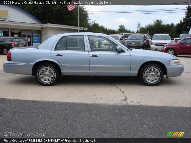 Light Ice Blue Metallic / Medium Light Stone 2008 Mercury Grand Marquis GS