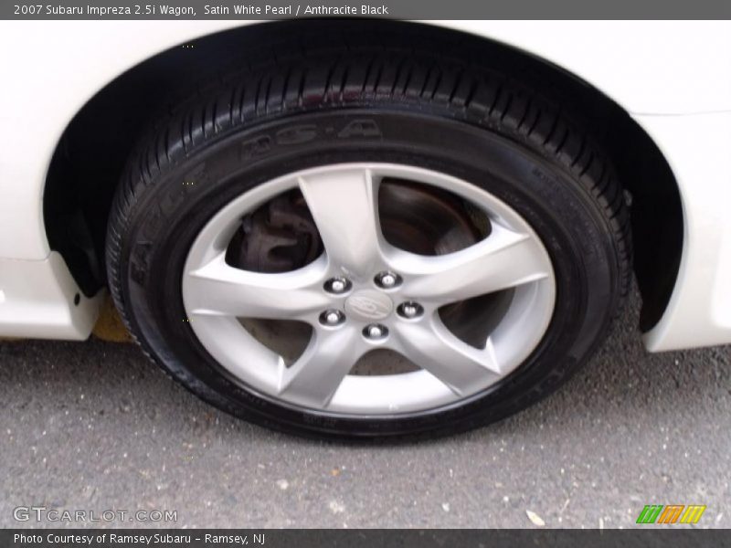Satin White Pearl / Anthracite Black 2007 Subaru Impreza 2.5i Wagon