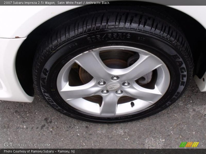 Satin White Pearl / Anthracite Black 2007 Subaru Impreza 2.5i Wagon