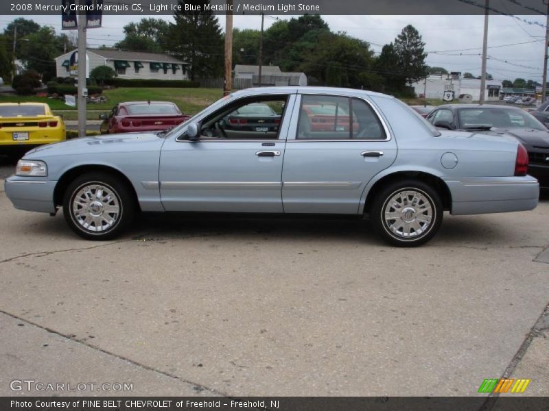 Light Ice Blue Metallic / Medium Light Stone 2008 Mercury Grand Marquis GS