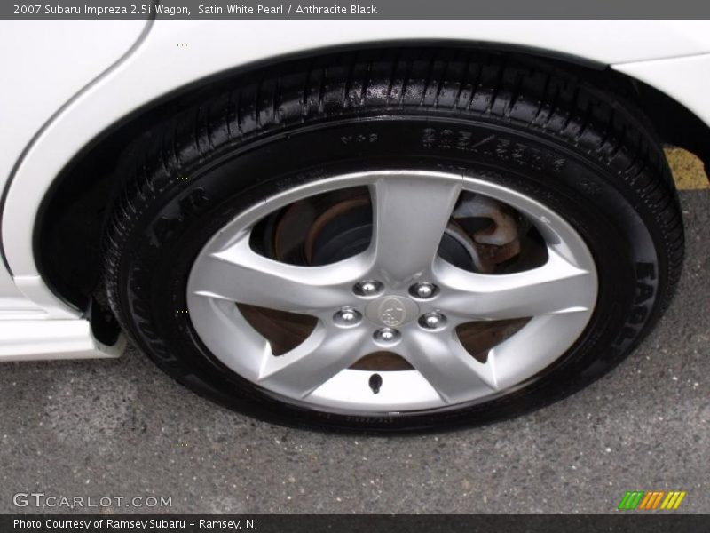 Satin White Pearl / Anthracite Black 2007 Subaru Impreza 2.5i Wagon
