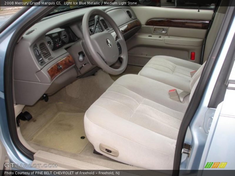 Light Ice Blue Metallic / Medium Light Stone 2008 Mercury Grand Marquis GS