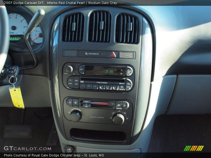 Inferno Red Crystal Pearl / Medium Slate Gray 2007 Dodge Caravan SXT