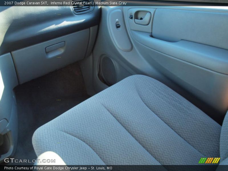 Inferno Red Crystal Pearl / Medium Slate Gray 2007 Dodge Caravan SXT