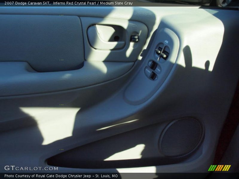 Inferno Red Crystal Pearl / Medium Slate Gray 2007 Dodge Caravan SXT