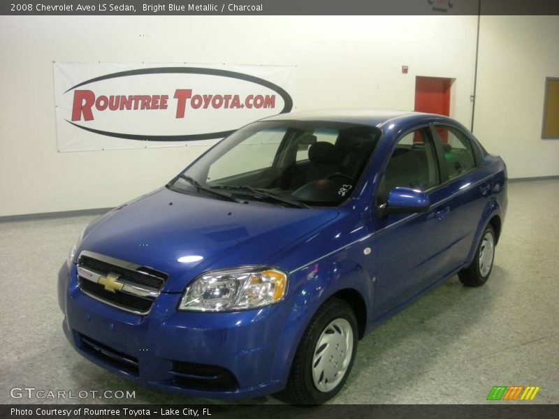 Bright Blue Metallic / Charcoal 2008 Chevrolet Aveo LS Sedan