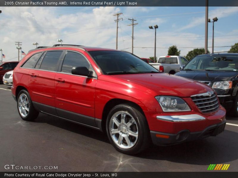 Inferno Red Crystal Pearl / Light Taupe 2005 Chrysler Pacifica Touring AWD