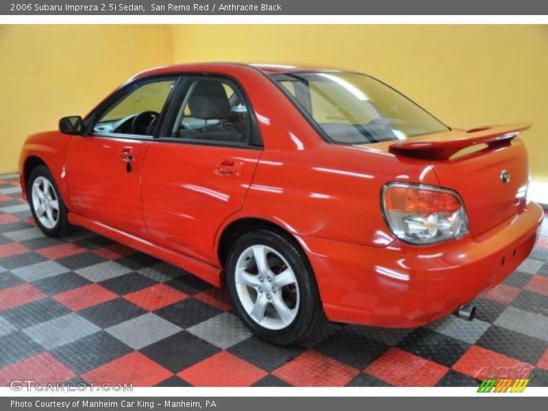 San Remo Red / Anthracite Black 2006 Subaru Impreza 2.5i Sedan