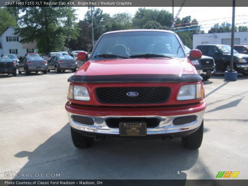 Bright Red / Medium Graphite 1997 Ford F150 XLT Regular Cab 4x4