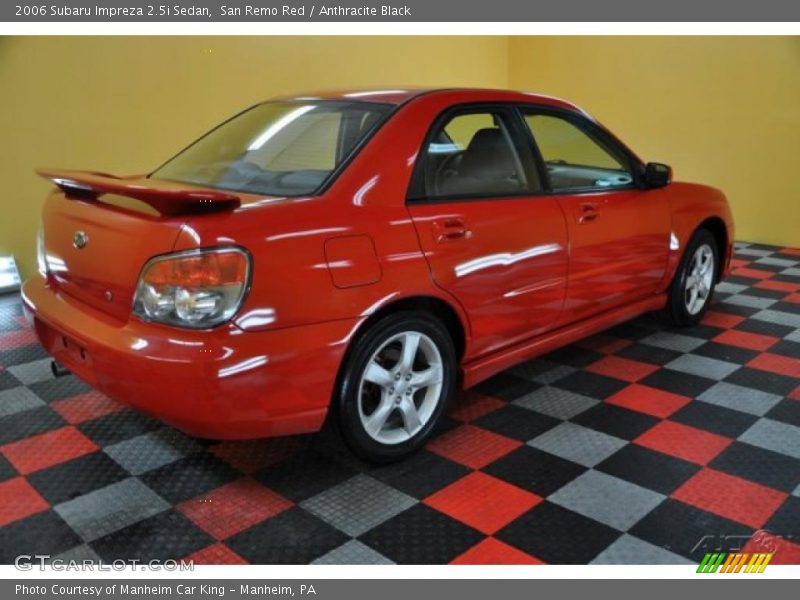 San Remo Red / Anthracite Black 2006 Subaru Impreza 2.5i Sedan