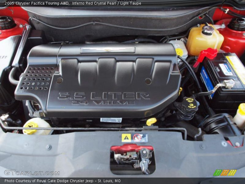 Inferno Red Crystal Pearl / Light Taupe 2005 Chrysler Pacifica Touring AWD