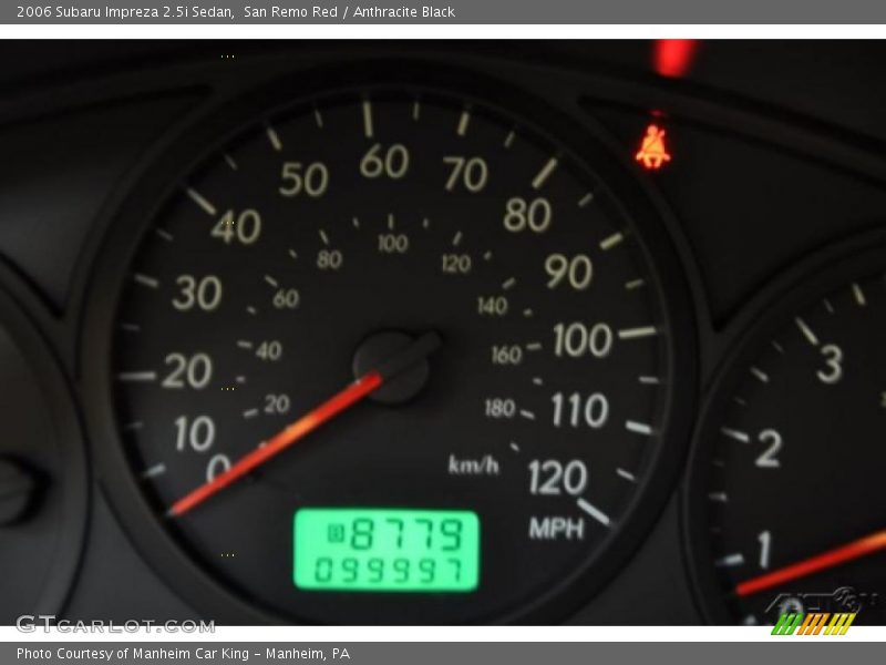 San Remo Red / Anthracite Black 2006 Subaru Impreza 2.5i Sedan