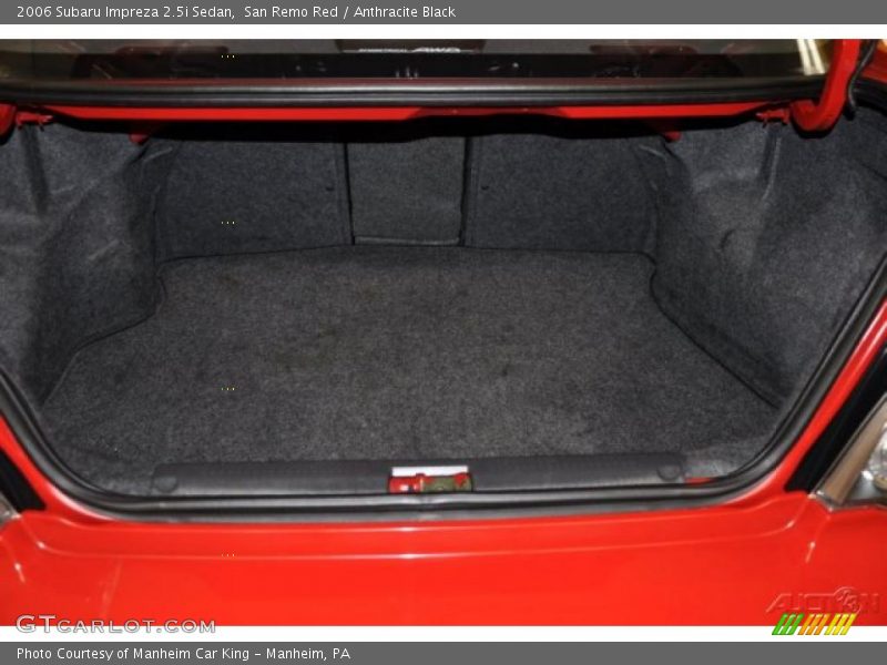 San Remo Red / Anthracite Black 2006 Subaru Impreza 2.5i Sedan